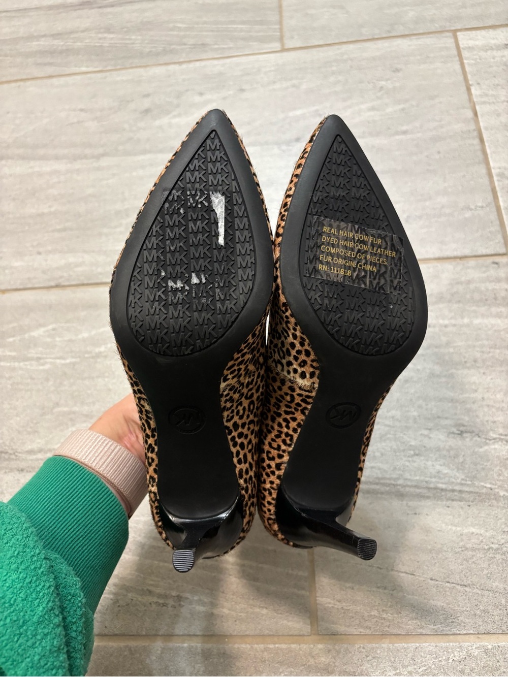 Michael Kors Leopard-Print Pointed Toe Pump - Picture 10 of 12